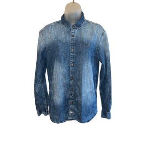 breakbounce Street Wear Denim Shirt Size Medium